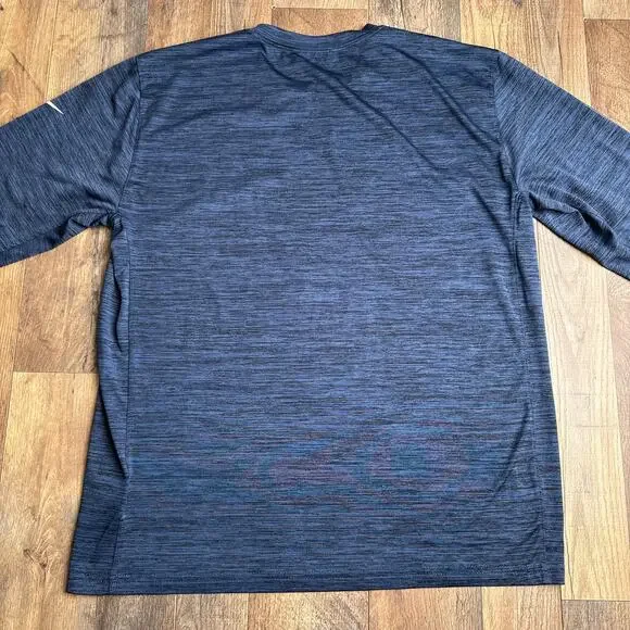 New England Patriots T-Shirt Men's Large Blue Nike On Field Long Sleeve 6196 - Picture 3 of 11